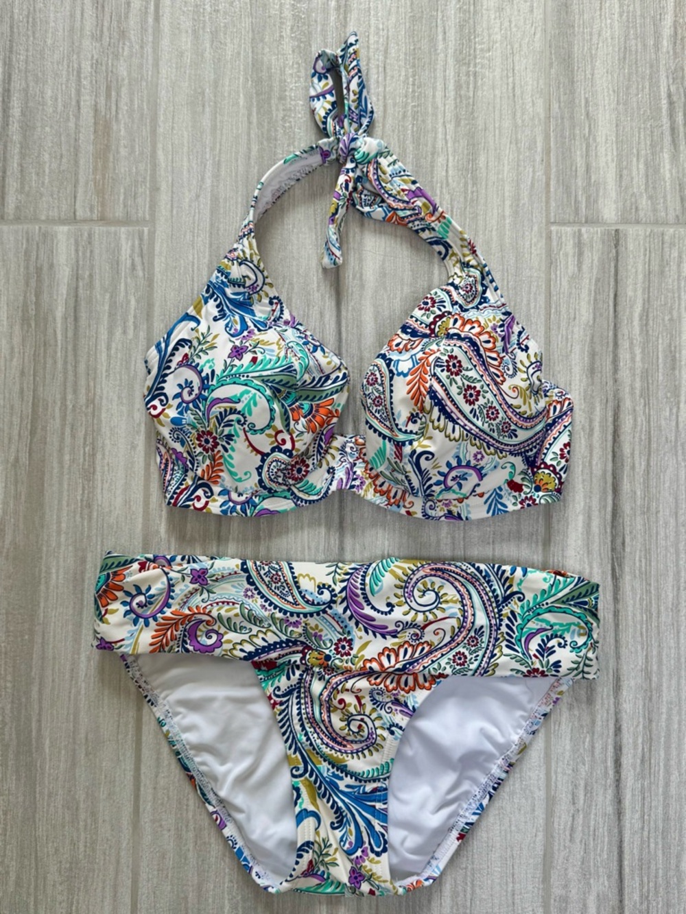 Sunsets Tide Pool Twist Halter Bikini Set